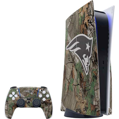 NFL New England Patriots Realtree Xtra Green Camo PS5 Bundle Skin