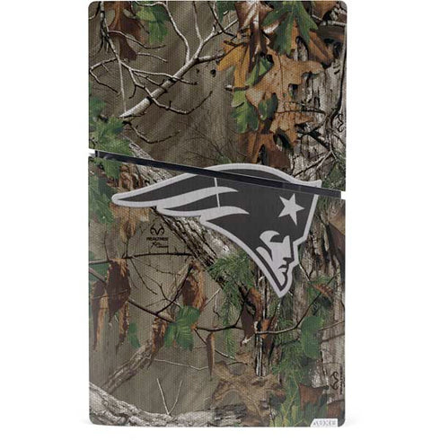 NFL New England Patriots Realtree Xtra Green Camo PS5 Slim Digital Edition Console Skin