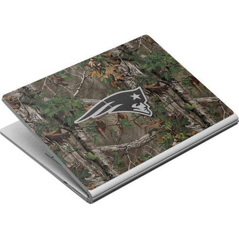NFL New England Patriots Realtree Xtra Green Camo Surface Book Skin