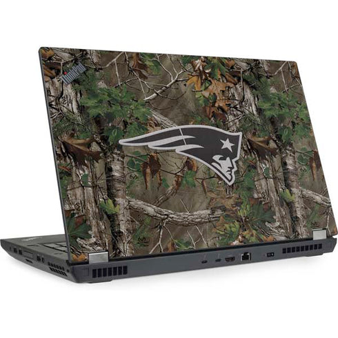 NFL New England Patriots Realtree Xtra Green Camo Lenovo ThinkPad Skin