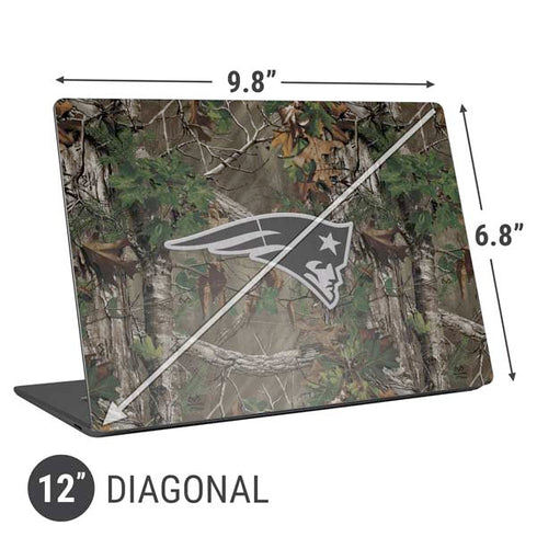 NFL New England Patriots Realtree Xtra Green Camo Universal Laptop 12in (9.8 x 6.8in) Skin