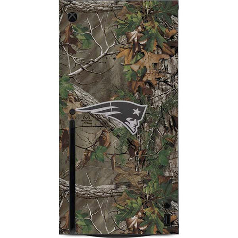 NFL New England Patriots Realtree Xtra Green Camo Xbox Series X Console Skin