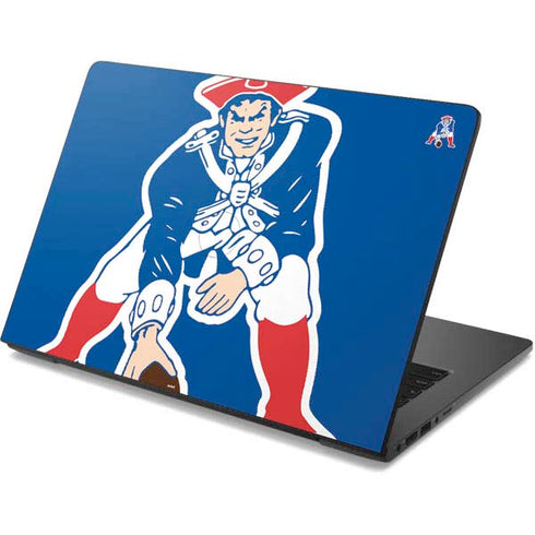 NFL New England Patriots Retro Logo Dell Chromebook Skin