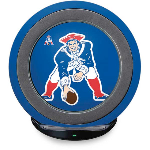 NFL New England Patriots Retro Logo Fast Charge Wireless Charging Stand Skin