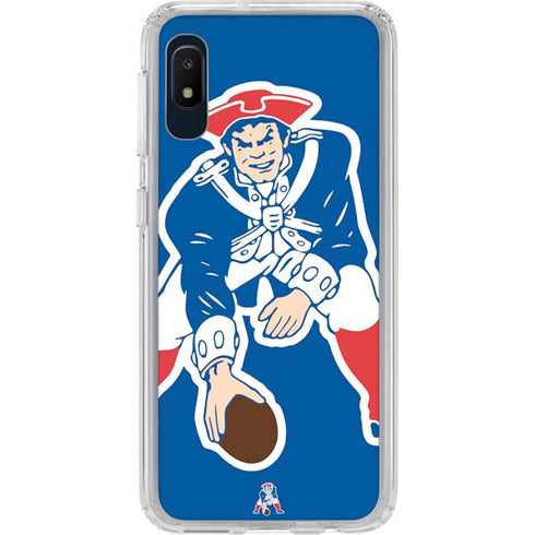 NFL New England Patriots Retro Logo Galaxy A10e Clear Case