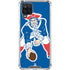 NFL New England Patriots Retro Logo Galaxy A12 Clear Case