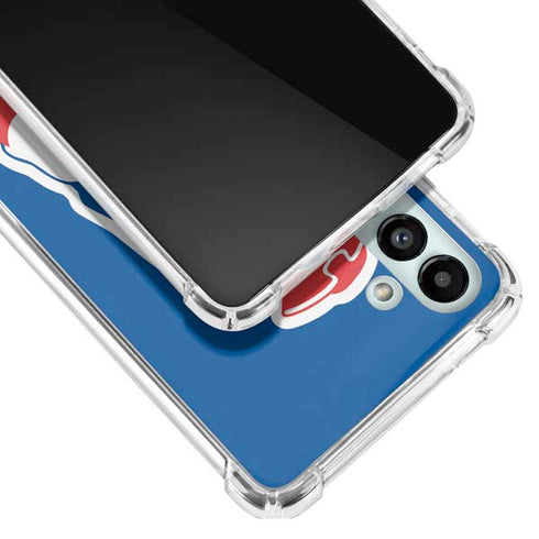 NFL New England Patriots Retro Logo Galaxy A13 5G Clear Case