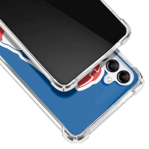 NFL New England Patriots Retro Logo Galaxy A14 5G Clear Case