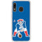 NFL New England Patriots Retro Logo Galaxy A20 Clear Case