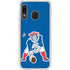 NFL New England Patriots Retro Logo Galaxy A20 Clear Case