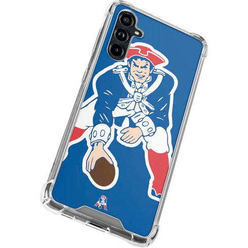 NFL New England Patriots Retro Logo Galaxy A54 5G Clear Case
