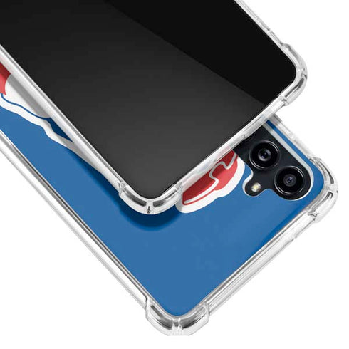 NFL New England Patriots Retro Logo Galaxy A54 5G Clear Case
