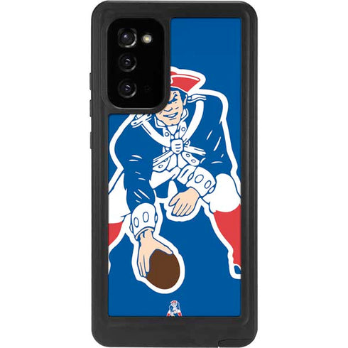 NFL New England Patriots Retro Logo Galaxy Note20 5G Waterproof Case