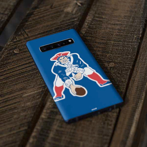 NFL New England Patriots Retro Logo Galaxy S10 Plus Skin