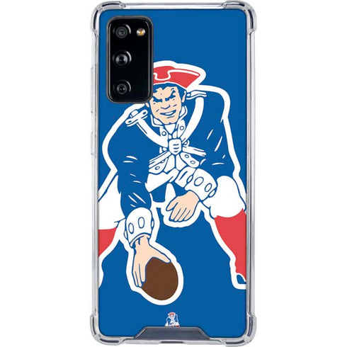 NFL New England Patriots Retro Logo Galaxy S20 FE Clear Case
