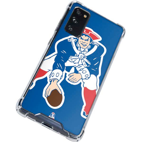 NFL New England Patriots Retro Logo Galaxy S20 FE Clear Case