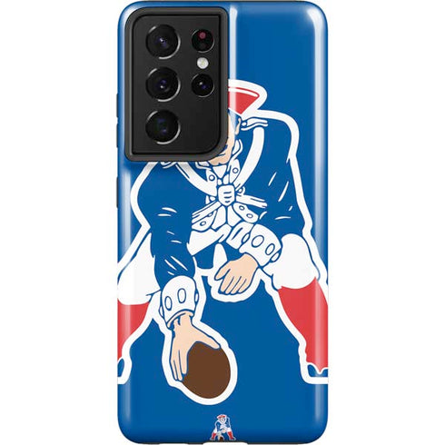 NFL New England Patriots Retro Logo Galaxy S21 Ultra 5G Pro Case