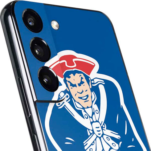 NFL New England Patriots Retro Logo Galaxy S22 Plus Skin