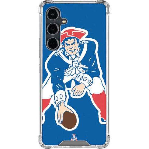 NFL New England Patriots Retro Logo Galaxy S23 FE Clear Case