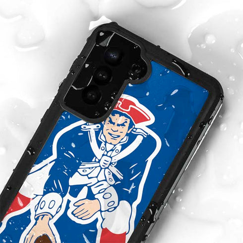 NFL New England Patriots Retro Logo Galaxy S23 Waterproof Case