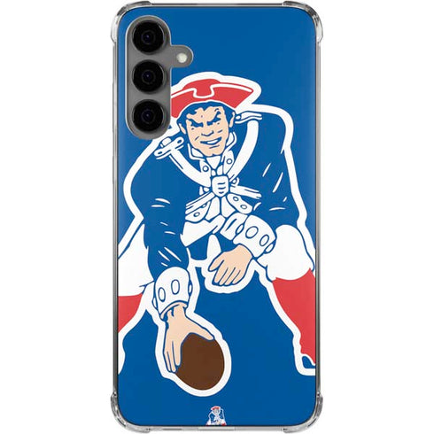 NFL New England Patriots Retro Logo Galaxy S24 Plus Clear Case