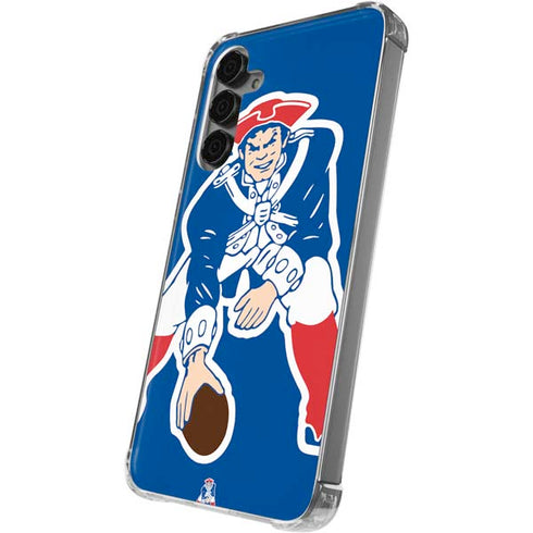 NFL New England Patriots Retro Logo Galaxy S24 Plus Clear Case