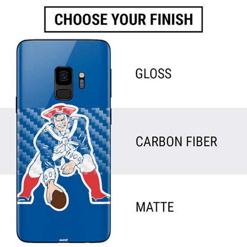 NFL New England Patriots Retro Logo Galaxy S9 Skin