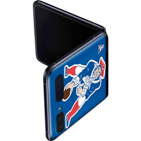 NFL New England Patriots Retro Logo Galaxy Z Flip Skin