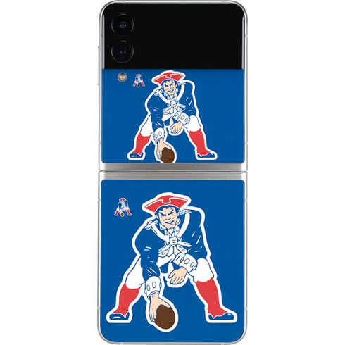 NFL New England Patriots Retro Logo Galaxy Z Flip3 5G Skin