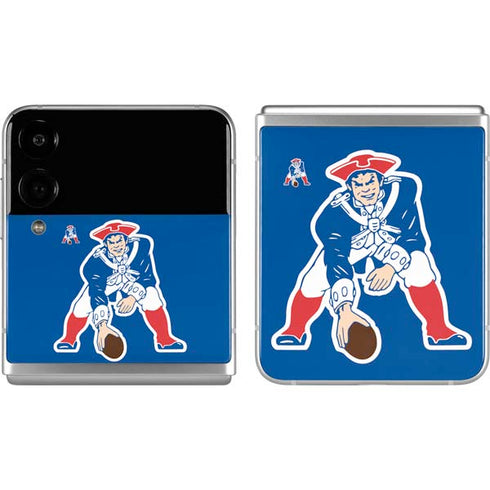 NFL New England Patriots Retro Logo Galaxy Z Flip4 5G Skin