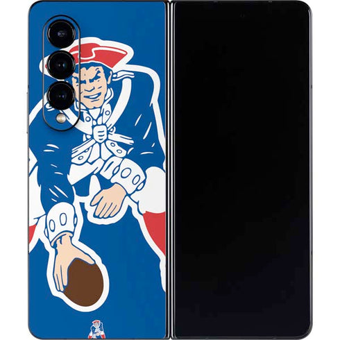 NFL New England Patriots Retro Logo Galaxy Z Fold4 5G Skin
