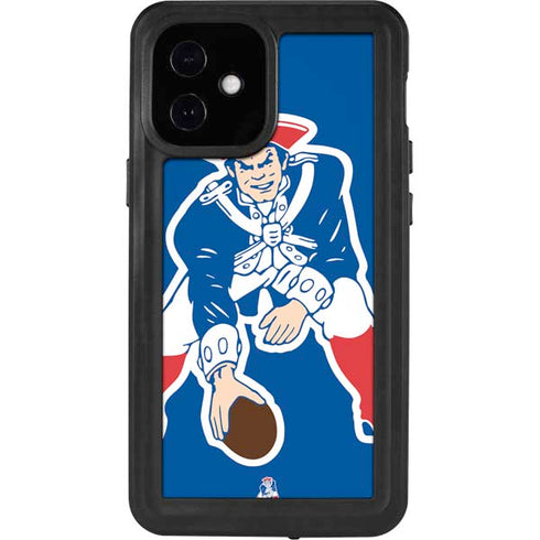 NFL New England Patriots Retro Logo iPhone 12 Mini Waterproof Case