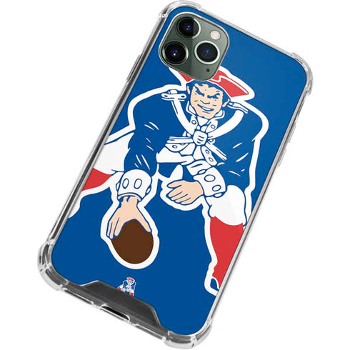 NFL New England Patriots Retro Logo iPhone 12 Pro Max Clear Case