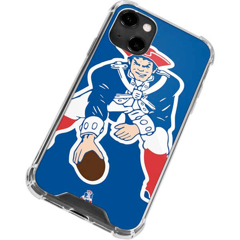 NFL New England Patriots Retro Logo iPhone 13 Clear Case