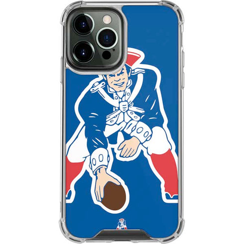 NFL New England Patriots Retro Logo iPhone 13 Pro Max Clear Case