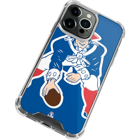 NFL New England Patriots Retro Logo iPhone 13 Pro Max Clear Case