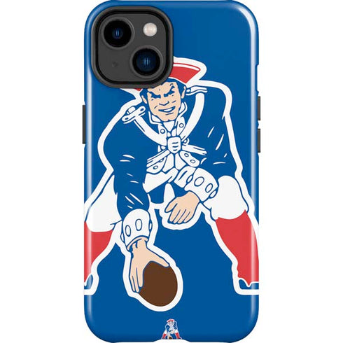 NFL New England Patriots Retro Logo iPhone 14 Plus Impact Case