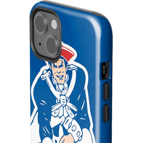 NFL New England Patriots Retro Logo iPhone 15 Plus Impact Case