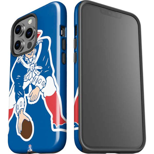 NFL New England Patriots Retro Logo iPhone 15 Pro Impact Case