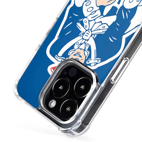 NFL New England Patriots Retro Logo iPhone 15 Pro MagSafe Case