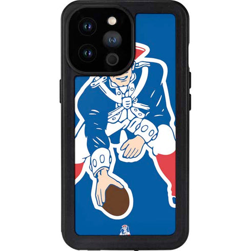 NFL New England Patriots Retro Logo iPhone 14 Pro Max Waterproof Case