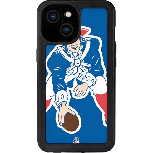 NFL New England Patriots Retro Logo iPhone 15 Waterproof Case