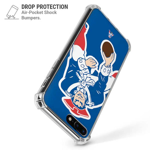 NFL New England Patriots Retro Logo iPhone 7/8 Plus Clear Case