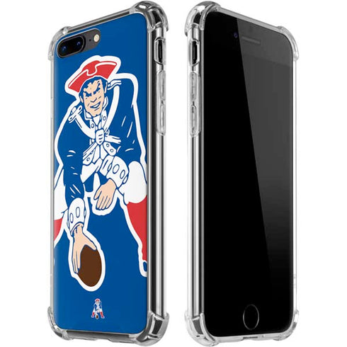 NFL New England Patriots Retro Logo iPhone 7/8 Plus Clear Case