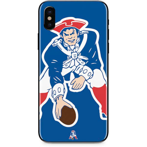 NFL New England Patriots Retro Logo iPhone X Skin