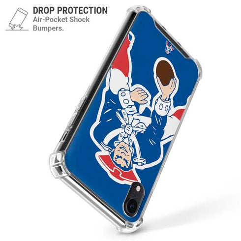 NFL New England Patriots Retro Logo iPhone XR Clear Case