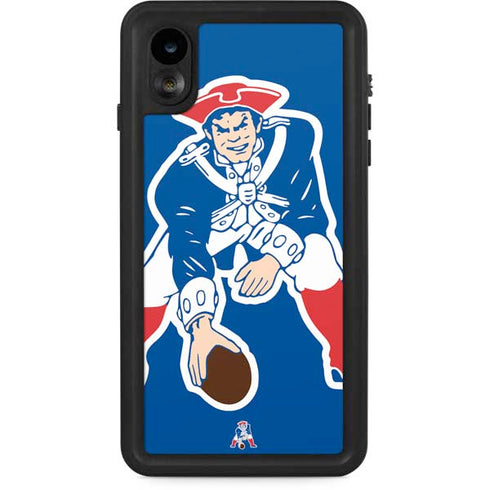 NFL New England Patriots Retro Logo iPhone XR Waterproof Case