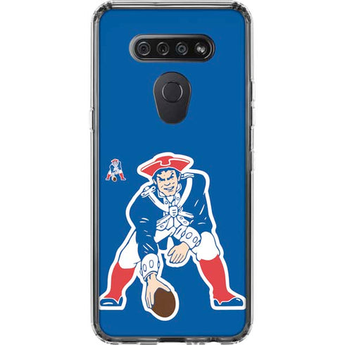 NFL New England Patriots Retro Logo LG K51/Q51 Clear Case