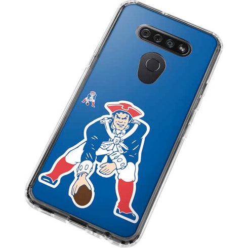 NFL New England Patriots Retro Logo LG K51/Q51 Clear Case