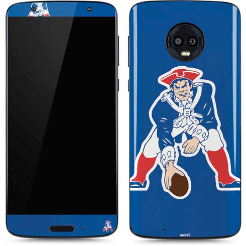 NFL New England Patriots Retro Logo Moto G6 Skin